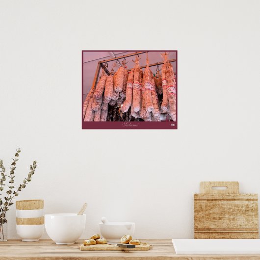 Poster Salami italien (Cuisine)