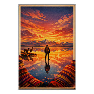 Poster Salar d'Uyuni en Bolivie
