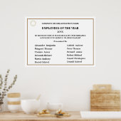 Poster Salariés De L'Année Business Logo Awards (Cuisine)