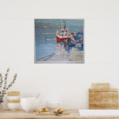 Poster Salcombe de Fisherman's Quay (Cuisine)