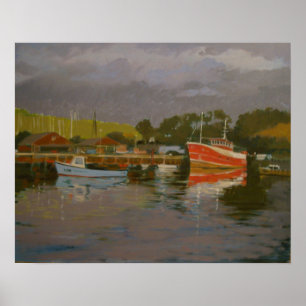 Poster Salcombe de Fisherman's Quay 2