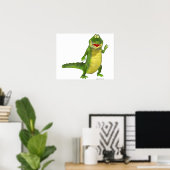 Poster Salé le crocodile (Bureau à domicile)