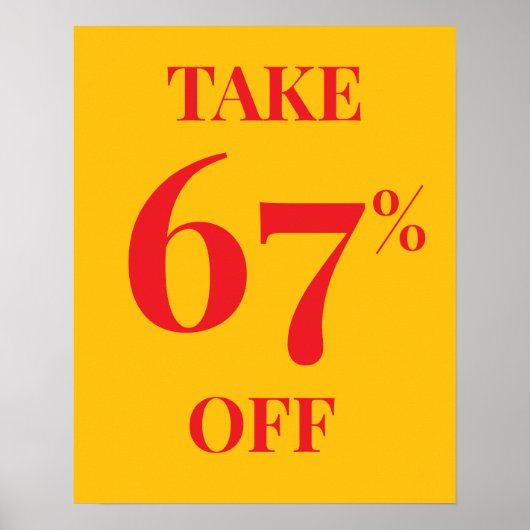 Poster Sale Sign with Customizable Discount Rate (Devant)