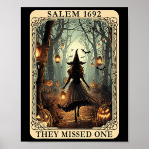 Poster Salem 1692 Halloween Sorcière Ils Ont Manqué Un Ta