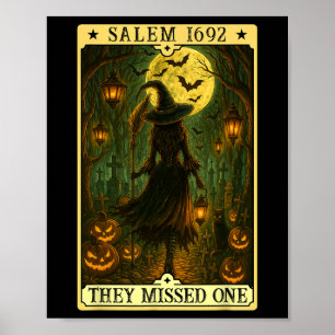 Poster Salem 1692 Halloween Sorcière Ils Ont Manqué Un Ta