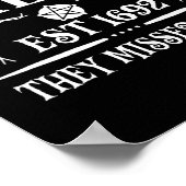 Poster Salem 1692 Ils En Ont Manqué Un Pour L'Halloween D (Coin)