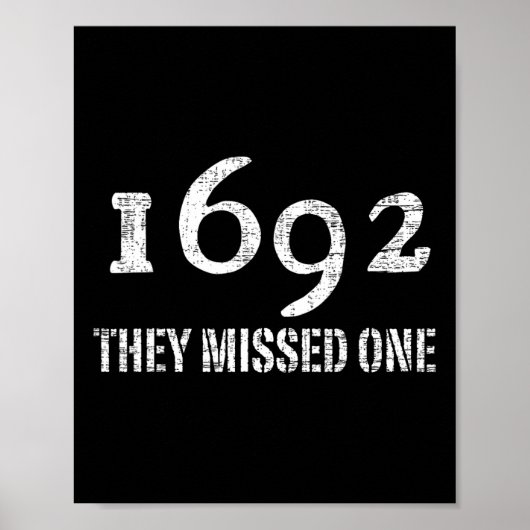 Poster Salem 1692 Ils Ont Manqué Un Costume Halloween (Devant)