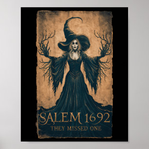 Poster Salem 1692 Ils Ont Manqué Une Sorcière Féministe H