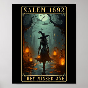Poster Salem 1692 Ils Ont Manqué Une Sorcière Halloween