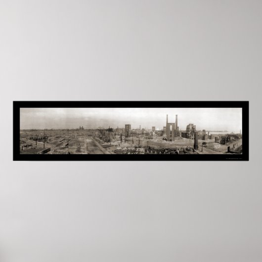 Poster Salem MA After Fire Photo 1914 (Devant)