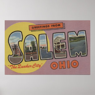 Poster Salem, Ohio (La Cité des Quakers)