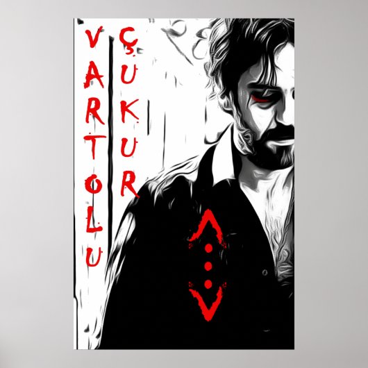 Poster Salih koçovali/ çukur/ B&W (Devant)