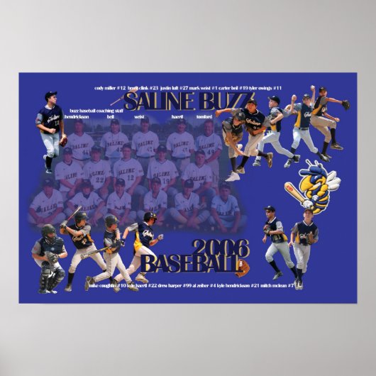 Poster Saline Buzz Baseball 2006 (Devant)