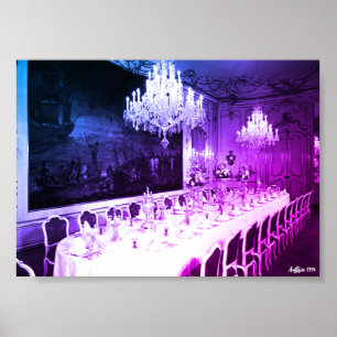 Poster Salle à manger du palais Hofburg de Vienne en Autr