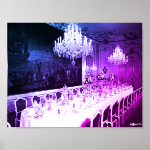 Poster Salle à manger du palais Hofburg de Vienne en Autr