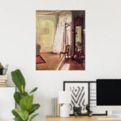 Poster Salle Adolph von Menzel Balcon (Bureau à domicile)