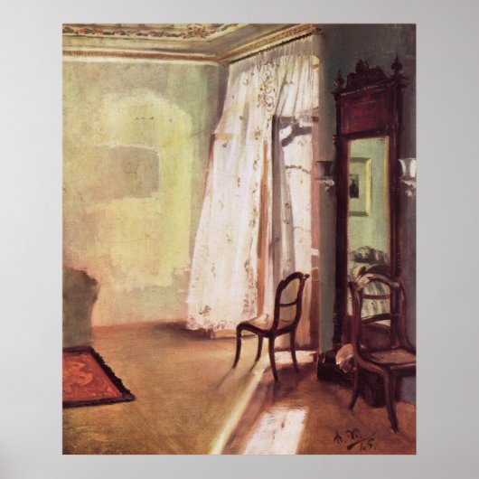 Poster Salle Adolph von Menzel Balcon (Devant)