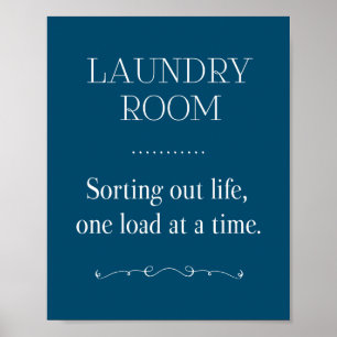 Poster Salle Bleue De Laverie Trier La Vie Une Charge À L