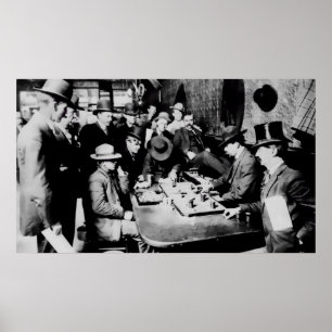 Poster SALLE C. 1900 de l'ORIENT de JEU de FARO -