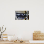 Poster Salle d'attente du train de voyageurs (Cuisine)