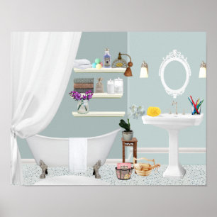 Poster salle de bain