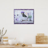 Poster Salle de bain Chat dans un bain (Cuisine)