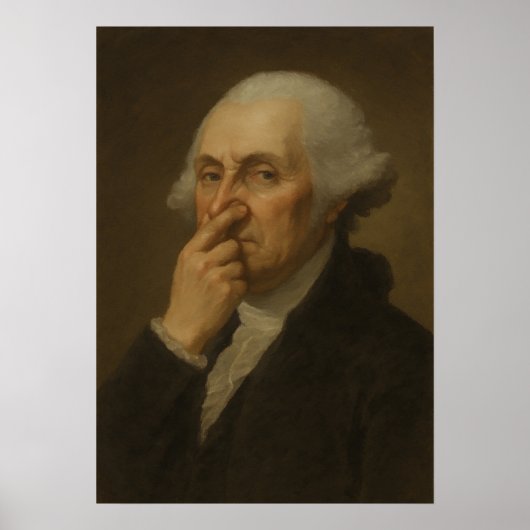 Poster Salle de bain de George Washington (Devant)