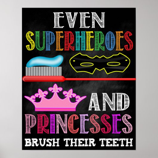 Poster salle de bain pour enfants (Devant)