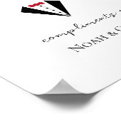 Poster Salle de bain pour hommes Compliments Salle de bai (Coin)