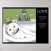 Poster Salle de bain Sink Cat (Devant)