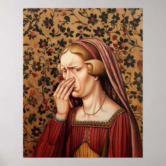 Poster Salle de bain Tudor Queen Funny (Devant)