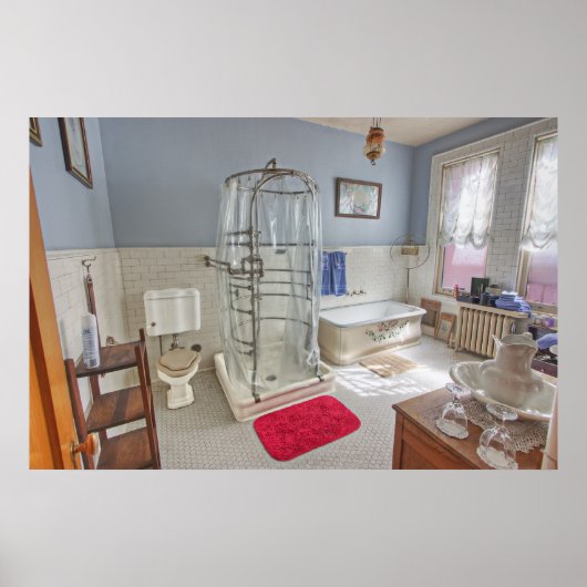 Poster Salle de bain victorienne Roi Cuivre - Butte Monta (Devant)