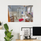 Poster Salle de bain victorienne Roi Cuivre - Butte Monta (Bureau à domicile)