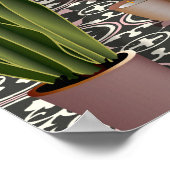 Poster Salle de bain victorienne romantique bleu marine (Coin)