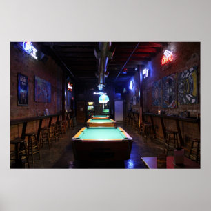 Poster Salle de billard
