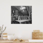 Poster Salle de billard du YMCA, 1910, Première Guerre mo (Cuisine)