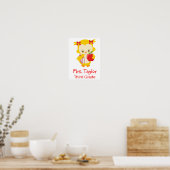 Poster Salle de classe chouette jaune (Cuisine)