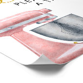 Poster Salle de cuisine florale pour la fête de mariage e (Coin)