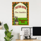 Poster Salle De Dégustation De Cave À Vins (Bureau à domicile)