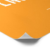 Poster Salle De Fitness Orange (Coin)