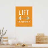 Poster Salle De Fitness Orange (Cuisine)