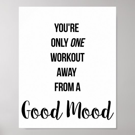 Poster Salle de gym, exercice, entraînement Motivational  (Devant)