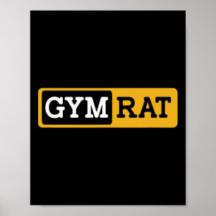 Poster Salle de gym Rat Bodybuilding Workbuilding Bodybui