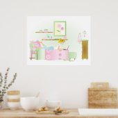 Poster Salle de la fille Ado (Cuisine)