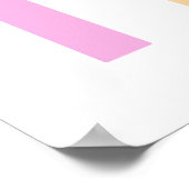 Poster Salle de lecture personnalisée Pom Pastel Rainbow (Coin)