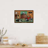 Poster Salle De Pêche 22,5 X 15 (Cuisine)