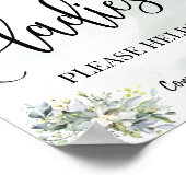 Poster Salle de poudre des dames réception de mariage euc (Coin)