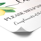 Poster Salle de Poudre pour Dames Réception de Mariage Ci (Coin)