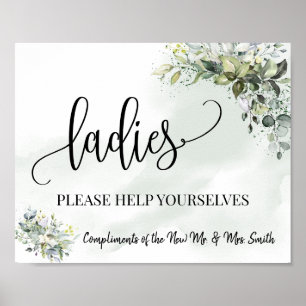 Poster Salle de poudre pour dames réception de mariage eu
