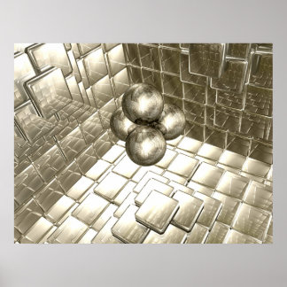 Poster Salle de réflexion Gold